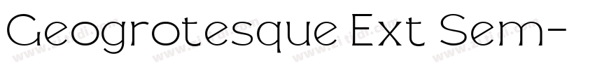 Geogrotesque Ext Sem字体转换